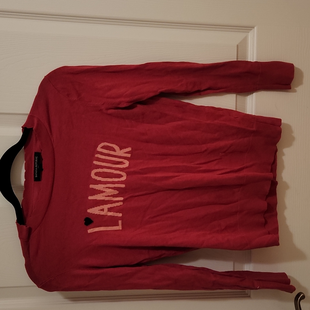 Banana Republic Dark Pink Sweater Petite XS